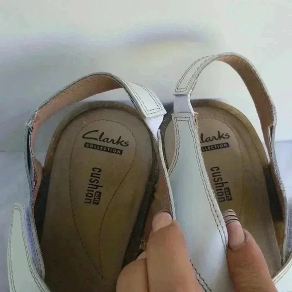 Clarks collection soft cushion strappy wedge sandal 9 - Picture 5 of 10